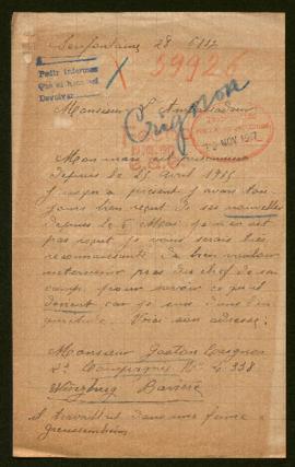 Expediente de Gaston Crignon