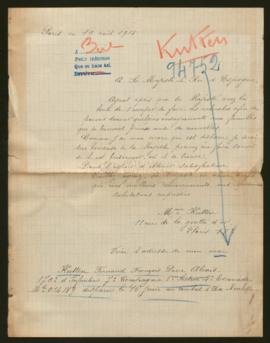 Expediente de Fernand François Pierre Alexis Kutten