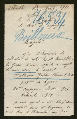 Expediente de Gaston Fernand André Boilleaux