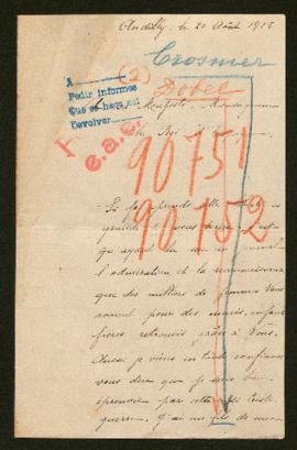 Expediente de Robert Crosnier e Ignace Dobel