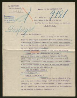 Expediente de Jacques Desforges