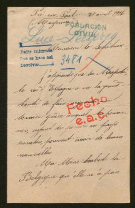 Expediente de madame Luce Leclercq