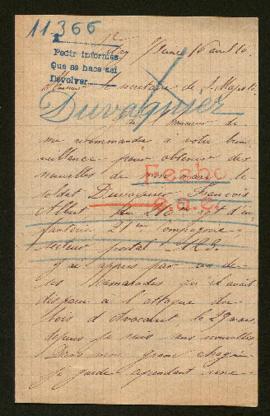 Expediente de François Albert Duvaquier