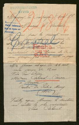 Expediente de madame Cahorel Caron