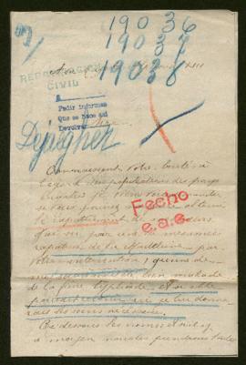 Expediente de Maria, Thérèse, Noémi Dejaegher, madame Keirel Dejaegher y su hija, y madame Louis ...