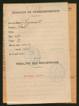 Expediente de Paul Séguinet