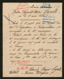 Expediente de Henri Raymond André Capelle