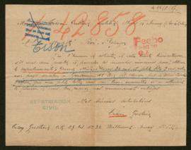 Expediente de Alida Tison Fleury e hija