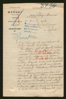 Expediente de François Jean Baptiste Ravat