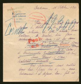 Expediente de la familia Cornet