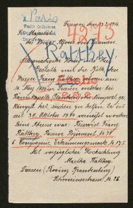 Expediente de Franz Ratthey