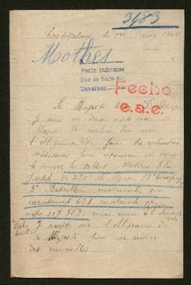 Expediente de Elie Joseph Mothes