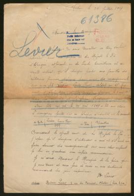 Expediente de Louis Henri Levier