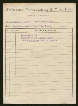 Expediente de Auguste Mahieux