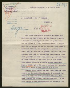 Expediente de Eugène Coyon y familia