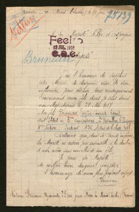 Expediente de Eugène Auguste Louis Bruneau