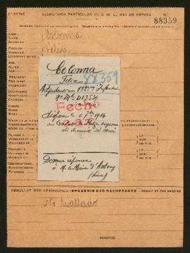 Expediente de Felix Colonna