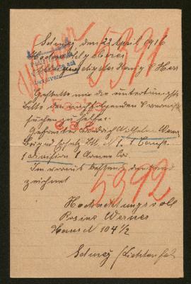 Expediente de Wilhelm Werner y Nikolaus Werner