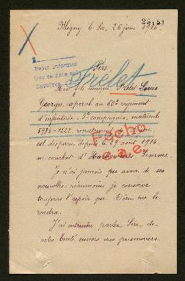 Expediente de Louis Georges Frelet