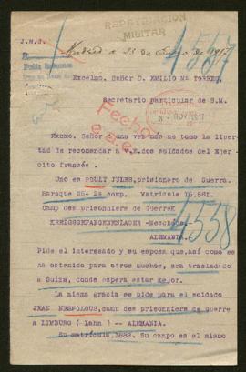 Expediente de Jules Pouly y Jean Nespolous