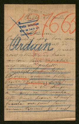 Expediente de la familia Arduin Brunelet