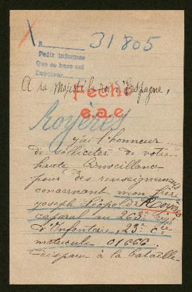 Expediente de Joseph Léopold Royères
