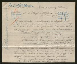 Expediente de Pierre Gueslain Warin y Augustine Warin