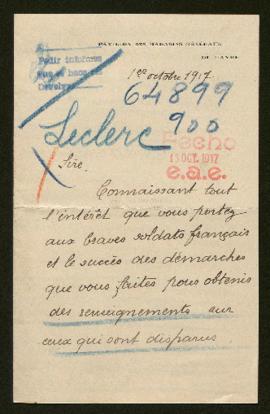 Expediente de Maurice Leclerc y Raoul Lechevallier