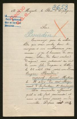 Expediente de Eugéne Bourdin