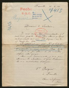 Expediente de Adolphe Augustin Pasquier