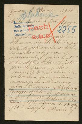 Expediente de Georges Alphonse