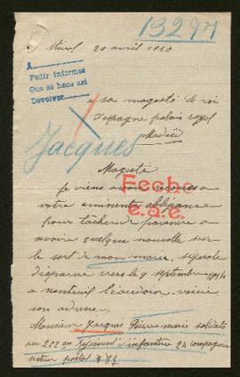 Expediente de Pierre Marie Jacques