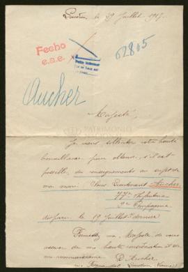 Expediente de Marcel Ernest Aucher