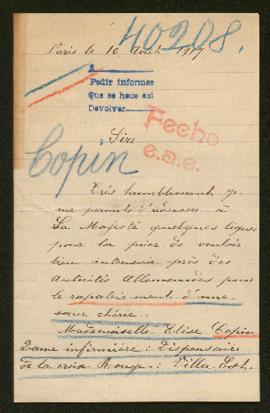 Expediente de Elise Copin