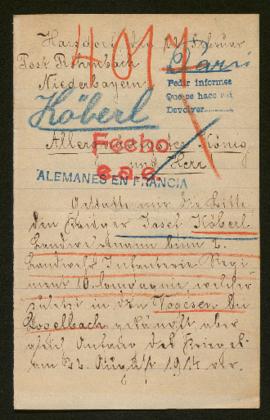 Expediente de Josef Köberl