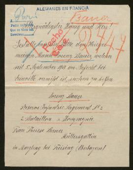 Expediente de Lorenz Bauer