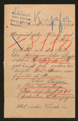 Expediente de Arthur Kupfer