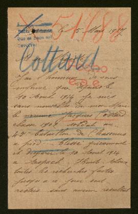 Expediente de Jacques Cottard