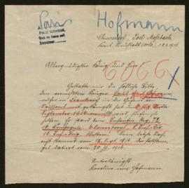 Expediente de Paul Emil Hofmann