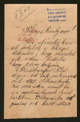 Expediente de Tibor Strassburger