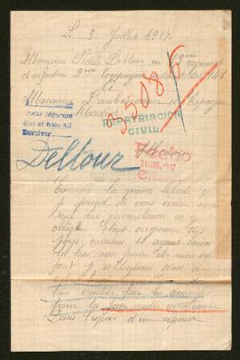 Expediente de la familia Deltour Demyttnaere