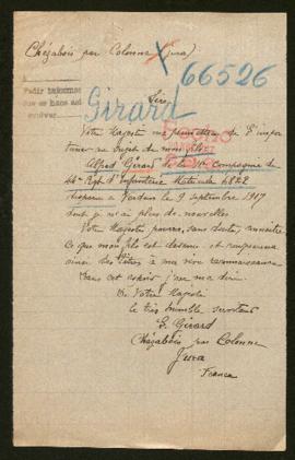 Expediente de Alfred Girard