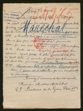 Expediente de Lucien Benjamin Maréchal