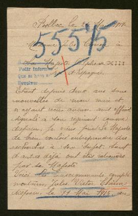 Expediente de Jules Victor Chéron