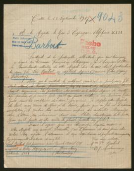 Expediente de Léon Barbut