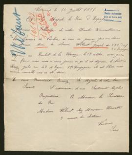 Expediente de Joseph Wibaut y Jules Houez