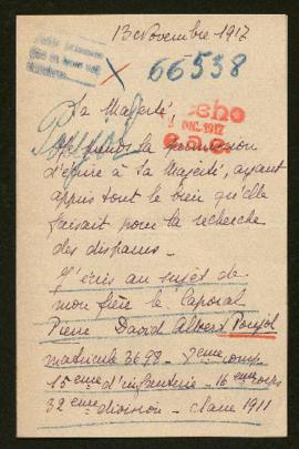 Expediente de Pierre David Albert Poujol