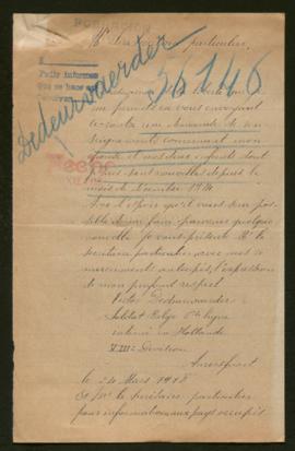 Expediente de Marguerita Dedeunvaerder Deconeck