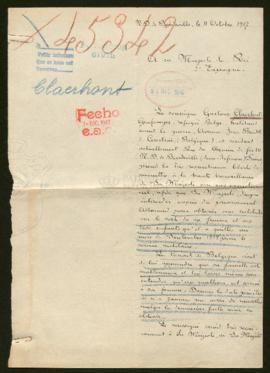 Expediente de Georgina Claerhout y familia