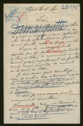 Expediente de la familia Demarquette-Demaret